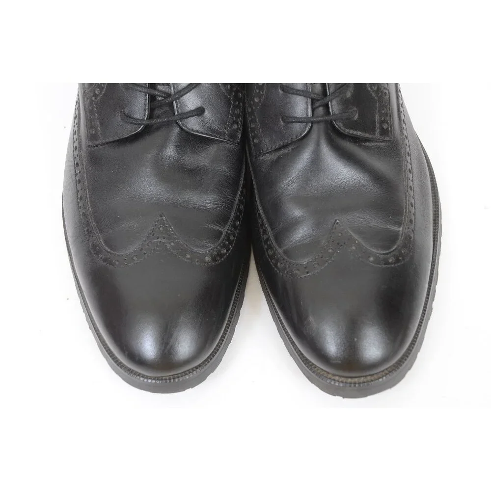 Aldo Toney Mens 10 Wingtip Black Leather Chukka Boot Preppy Business Dressy